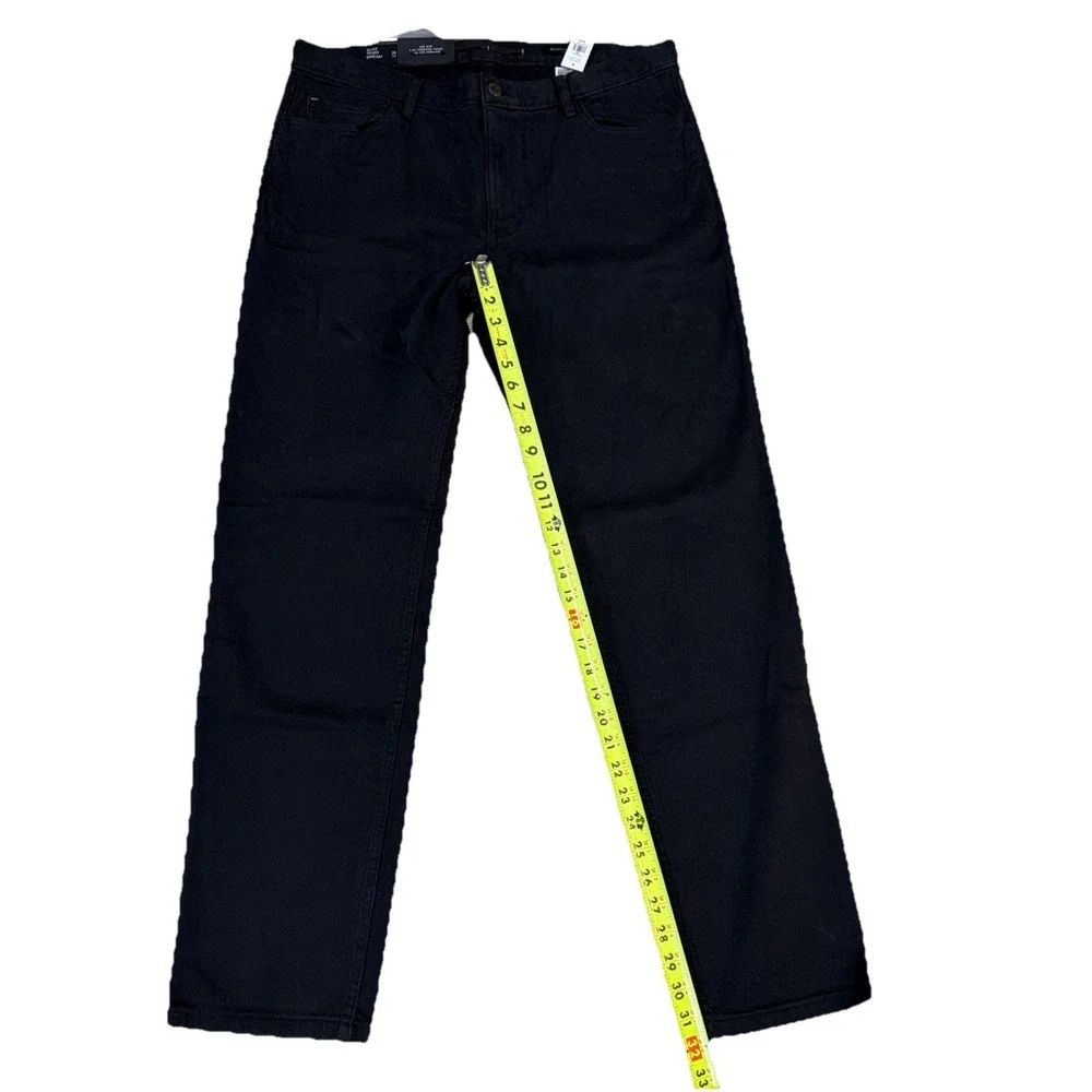 Banana Republic Slim Stretch-Corduroy Traveler Pant Size 36x32 NEW! Black‎